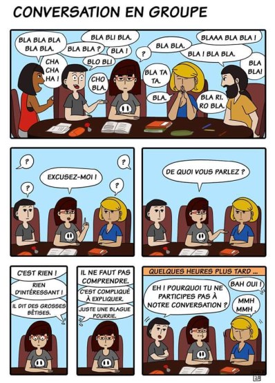 conversation en groupe